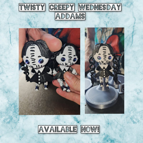 Wednesday style creepy dolls